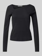 Bash Longsleeve in Ripp-Optik Modell 'OLTA' in Black, Größe 32