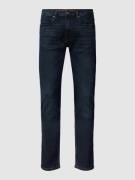 HUGO Straight Fit Jeans mit Stretch-Anteil Modell 'HUGO 734' in Marine...