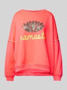 miss goodlife Oversized Sweatshirt mit gerippten Abschlüssen in Pink, ...