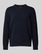 Marc O'Polo Regular Fit Pullover aus reiner Baumwolle in Dunkelblau, G...