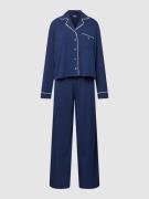 Polo Ralph Lauren Pyjama mit Label-Stitching in Marine, Größe L