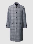 Tommy Hilfiger Mantel mit Glencheck-Muster Modell 'CARCOAT' in Marine,...