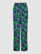 YAS Stoffhose mit floralem Muster Modell 'LICCO' in Black, Größe XS