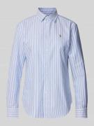 Polo Ralph Lauren Hemdbluse mit Logo-Stitching Modell 'Kendal' in Hell...