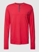 Jockey Longsleeve mit kurzer Knopfleiste Modell 'Night & Day' in Rot, ...