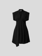 Iro Minikleid mit V-Ausschnitt in Black, Größe L