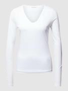 Rich & Royal Blusenshirt mit U-Ausschnitt in Weiss, Größe S