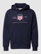 Gant Hoodie mit Label-Stitching Modell 'ARCHIVE SHIELD' in Marine, Grö...