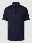 Tommy Hilfiger Regular Fit Poloshirt aus Leinen-Mix in Dunkelblau, Grö...