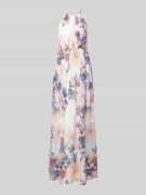 Jake*s Cocktail Abendkleid mit floralem Muster in Ecru, Größe 34