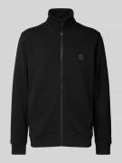 BOSS Orange Sweatjacke mit Reißverschluss in Black, Größe L