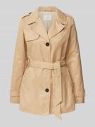 s.Oliver RED LABEL Trenchcoat mit Bindegürtel in Sand, Größe 46