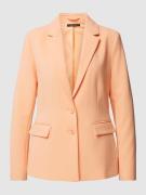 comma Blazer mit Knopfverschluss in Apricot, Größe 40