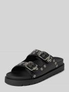 Buffalo Sandale mit Applikationen Modell 'EVE ARI' in Black, Größe 38