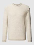 Marc O'Polo Regular Fit Strickpullover aus Baumwoll-Leinen-Mix in Offw...