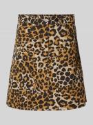 Weekend Max Mara Minirock mit Animal-Print Modell 'NADIR' in Beige, Gr...