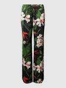 Lauren Ralph Lauren Stoffhose mit floralem Allover-Muster in Black, Gr...