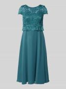 Christian Berg Cocktail Knielanges Cocktailkleid mit Ausbrenner-Effekt...