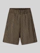 Tom Tailor Denim Loose Fit Shorts mit Strukturmuster in Black, Größe M