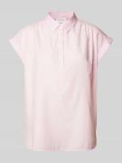 comma Casual Identity Bluse mit Umlegekragen und kurzer Knopfleiste in...