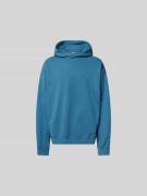 Marni Oversized Hoodie mit Label-Stitching in Blau, Größe 48