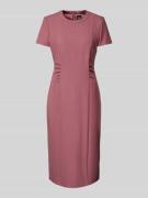 BOSS Etuikleid mit Rundhalsausschnitt in Altrosa, Größe 36