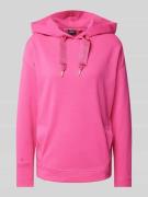 JOOP! Hoodie mit Logo-Stitching in Fuchsia, Größe 36