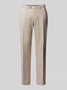 Christian Berg Men Regular Fit Anzughose mit Gesäßtaschen in Beige, Gr...