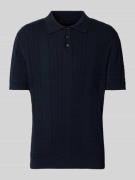 MCNEAL Regular Fit Poloshirt mit kurzer Knopfleiste in Dunkelblau, Grö...