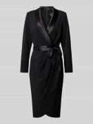 Adrianna Papell Cocktailkleid mit Bindegürtel in Black, Größe 38