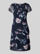 Christian Berg Cocktail Knielanges Cocktailkleid mit Wasserfall-Aussch...