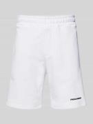 Pegador Sweatshorts mit elastischem Bund in Weiss, Größe L