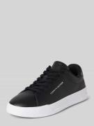 Tommy Hilfiger Sneaker aus Leder Modell 'COURT' in Black, Größe 45