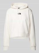 The North Face Cropped Hoodie mit Logo-Stitching in Offwhite, Größe XL