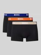 BOSS Trunks mit elastischem Label-Bund Modell 'Power' im 3er-Pack in B...
