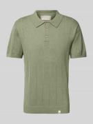 Colours & Sons Slim Fit Poloshirt mit Leinen-Anteil in Weiss, Größe L