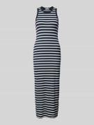 Tommy Hilfiger Slim Fit Maxikleid ohne Ärmel in Marine, Größe L