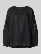 (The Mercer) N.Y. Regular Fit Leinenbluse aus reinem Leinen in Black, ...