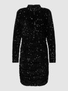 Vero Moda Knielanges Kleid mit Paillettenbesatz Modell 'BELLA' in Blac...