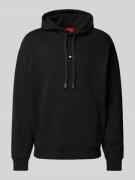 HUGO Hoodie mit Label-Print Modell 'Dugojellow' in Black, Größe S