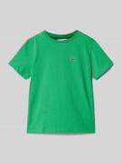 Lacoste T-Shirt mit Label-Detail in Gruen, Größe 176