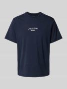 Calvin Klein Jeans T-Shirt mit Label-Print in Anthrazit, Größe L