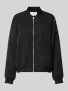 Vila Bomberjacke mit Stehkragen Modell 'PAPAYA' in Black, Größe 34