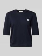 Bash T-Shirt aus reiner Wolle Modell 'JUMPER' in Marine, Größe 32