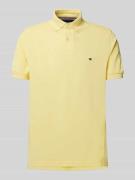 Tommy Hilfiger Regular Fit Poloshirt aus Baumwoll-Mix in Gelb, Größe L