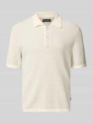 Marc O'Polo Regular Fit Poloshirt aus Baumwoll-Mix mit Crinkle-Effekt ...