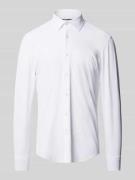 BOSS Slim Fit Business-Hemd mit Kentkragen Modell 'Hank' in Weiss, Grö...