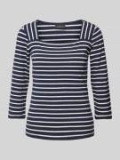 s.Oliver BLACK LABEL Regular Fit 3/4-Shirt in Marine, Größe 40