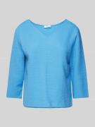 s.Oliver RED LABEL Regular Fit Sweatshirt mit V-Ausschnitt und 3/4-Ärm...