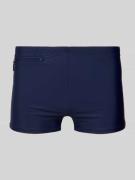 Schiesser Slim Fit Badeshorts mit Reißverschlusstasche in Marine, Größ...